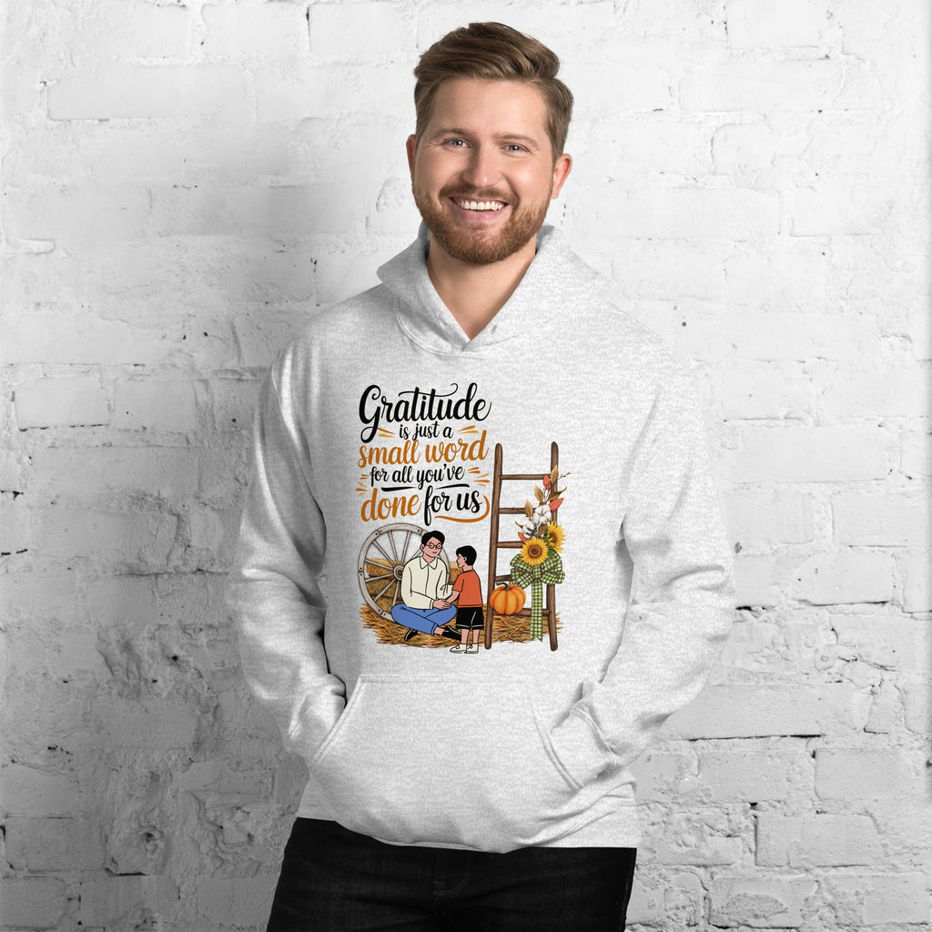 Heartfelt Thanks - The Gildan Gratitude Hoodie - Ash - Hoodies