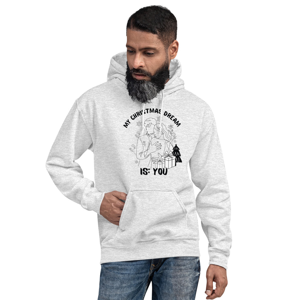 Wrapped in Love – The Perfect Holiday Hoodie for Him - Ash - Fleece Hoodies