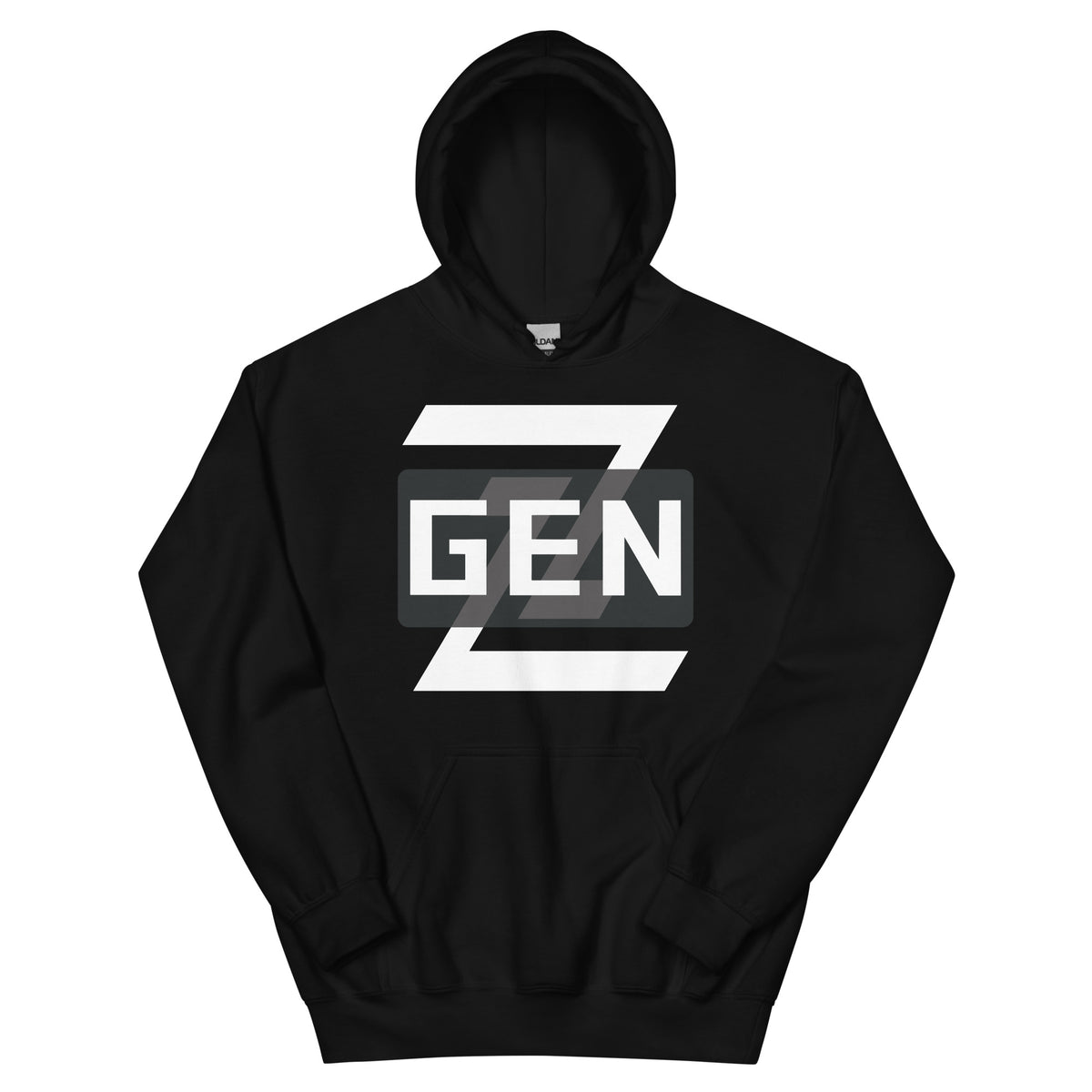 Generation Bold - Clean, Modern Gen Z Design - Black - Hoodies