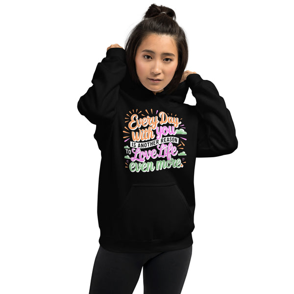 Love in Every Day - A Cozy Hoodie for Special Memories - Black - Hoodies