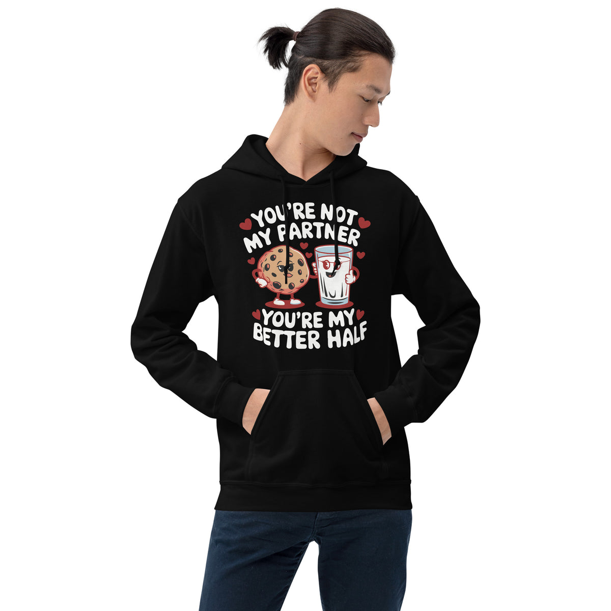 A Cozy Way to Say 'I Love You' - Black - Hoodies