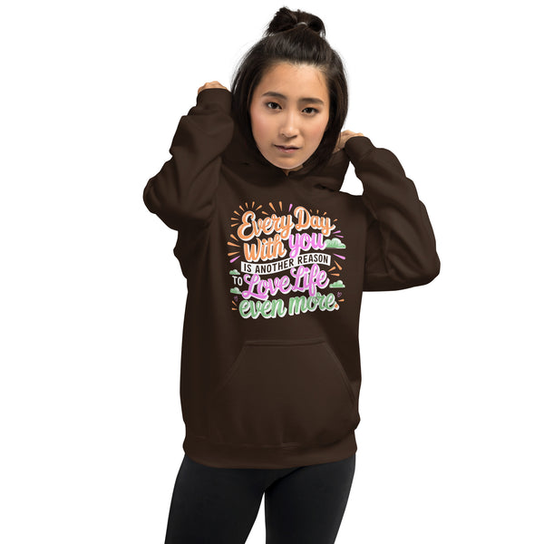 Love in Every Day - A Cozy Hoodie for Special Memories - Dark Chocolate - Hoodies