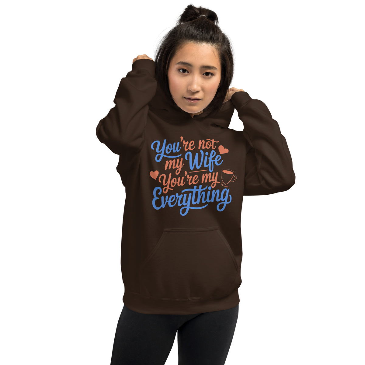 More Than a Wife – Celebrate Your Everything with Love - Dark Chocolate - Hoodies