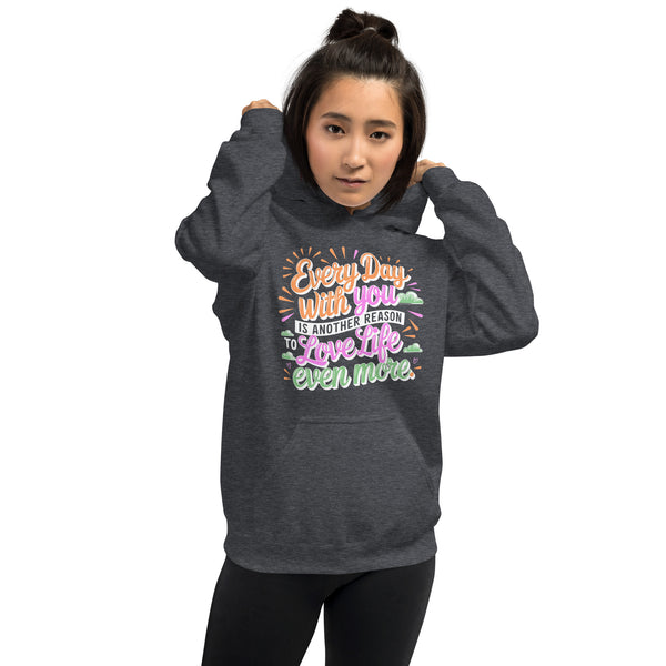 Love in Every Day - A Cozy Hoodie for Special Memories - Dark Heather - Hoodies