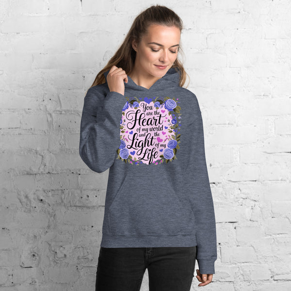 Heart & Light - A Husband’s Eternal Love Hoodie - Heather Sport Dark Navy - Hoodies