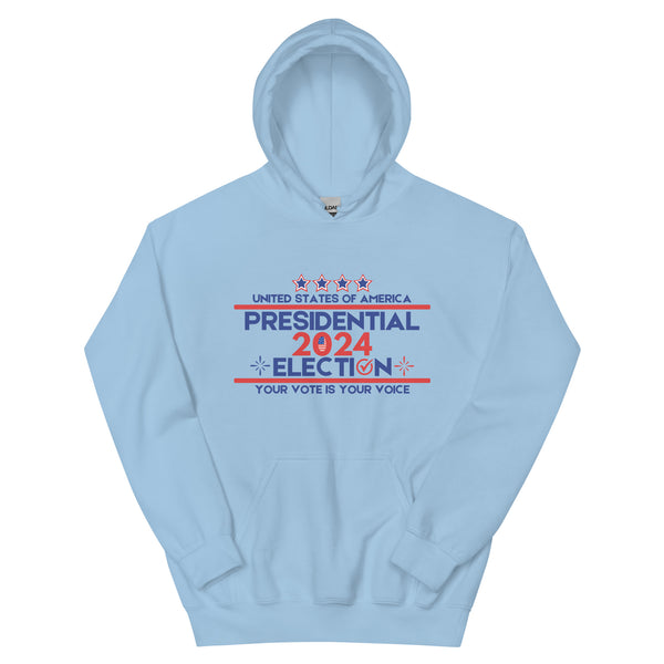 Red, White, and Vote - 2024 Election Hoodie - - Hoodies