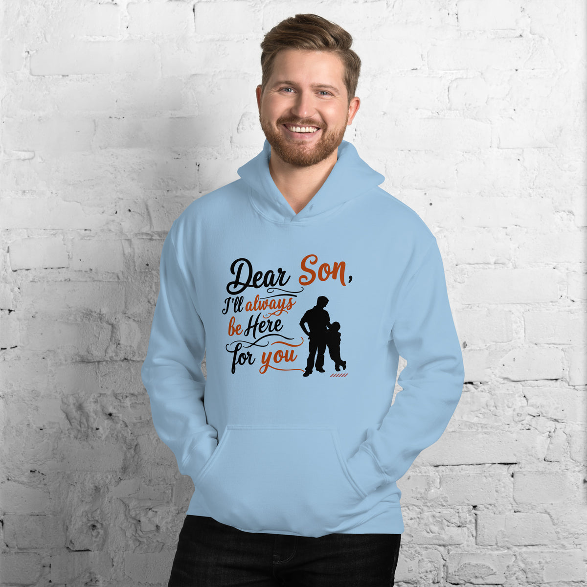 Dear Son - Embrace Your Authentic Self - Light Blue - Hoodies