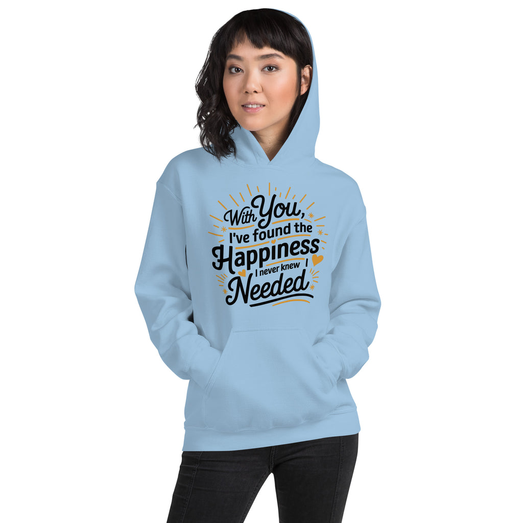 Golden Love for Your Queen – A Husband’s Tribute in Style - Light Blue - Hoodies