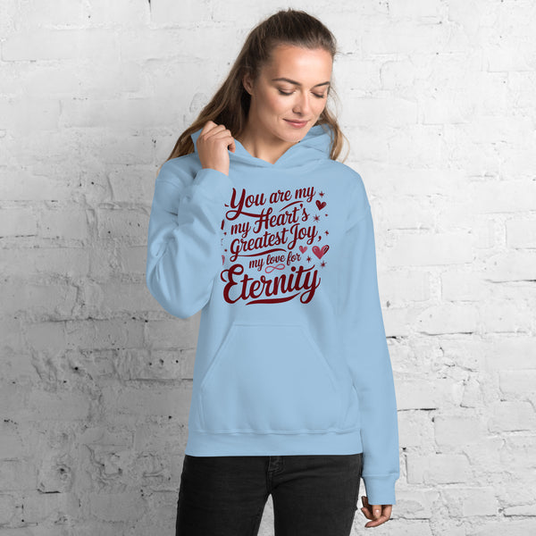 Forever Yours - Celebrate Your Eternal Bond in Style - Light Blue - Hoodies