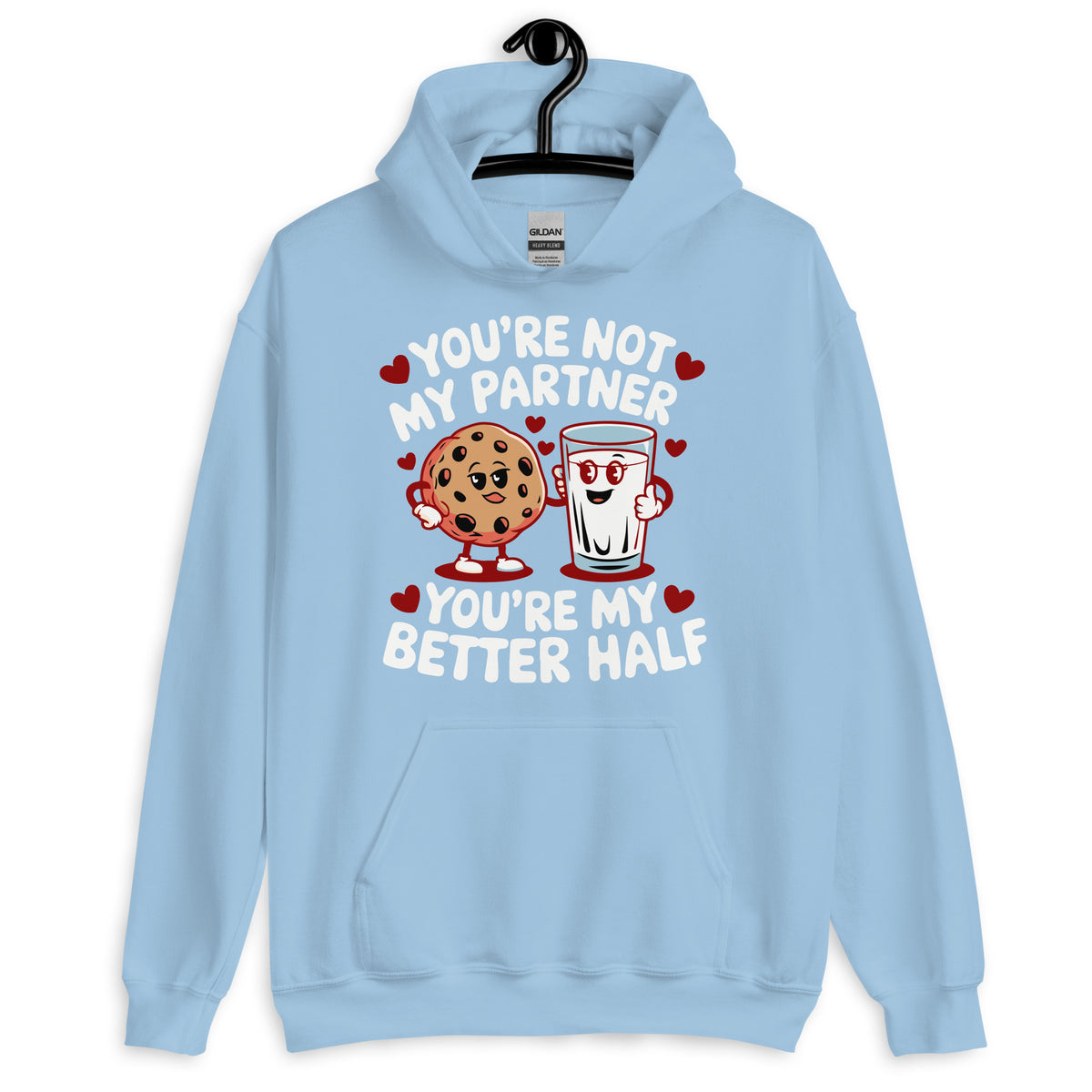 You’re My Better Half – A Fun, Cozy Way to Share the Love - Light Blue - Hoodies