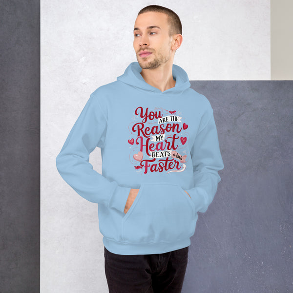 Love in Every Stitch - You Make My Heart Race - - Hoodies