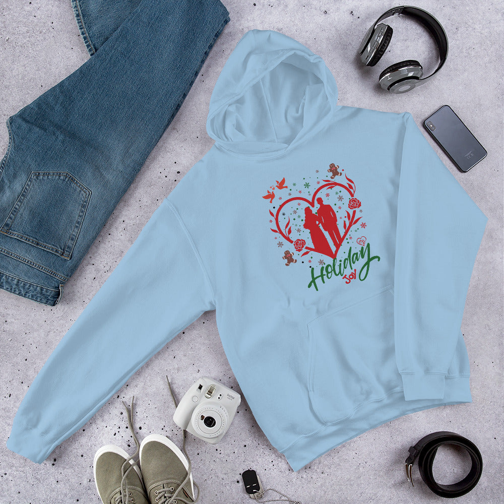 Holiday Joy – A Festive Hoodie for Your Husband - Light Blue - Hoodies