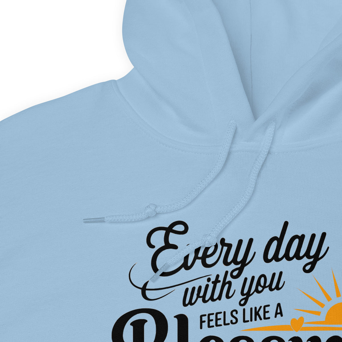 Warmth in Every Word - A Gift for Him - Light Blue - Hoodies