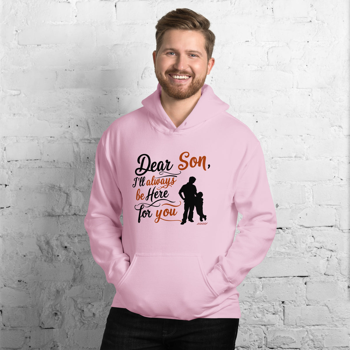 Dear Son - Embrace Your Authentic Self - Light Pink - Hoodies