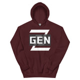 Generation Bold - Clean, Modern Gen Z Design - Maroon - Hoodies