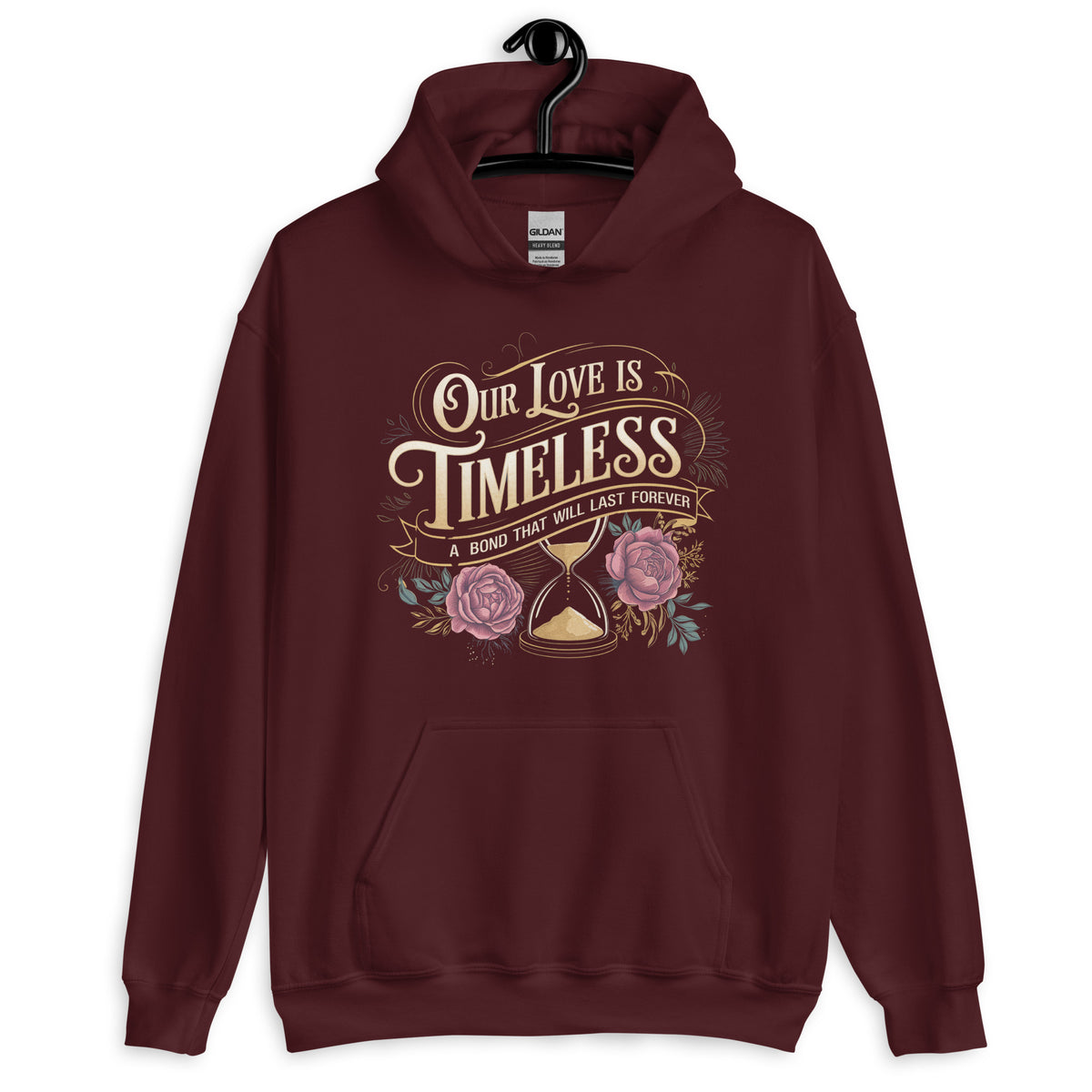 Our Love is Eternal – Cherish the Moment - Maroon - Hoodies