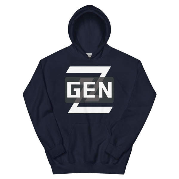 Generation Bold - Clean, Modern Gen Z Design - Navy - Hoodies