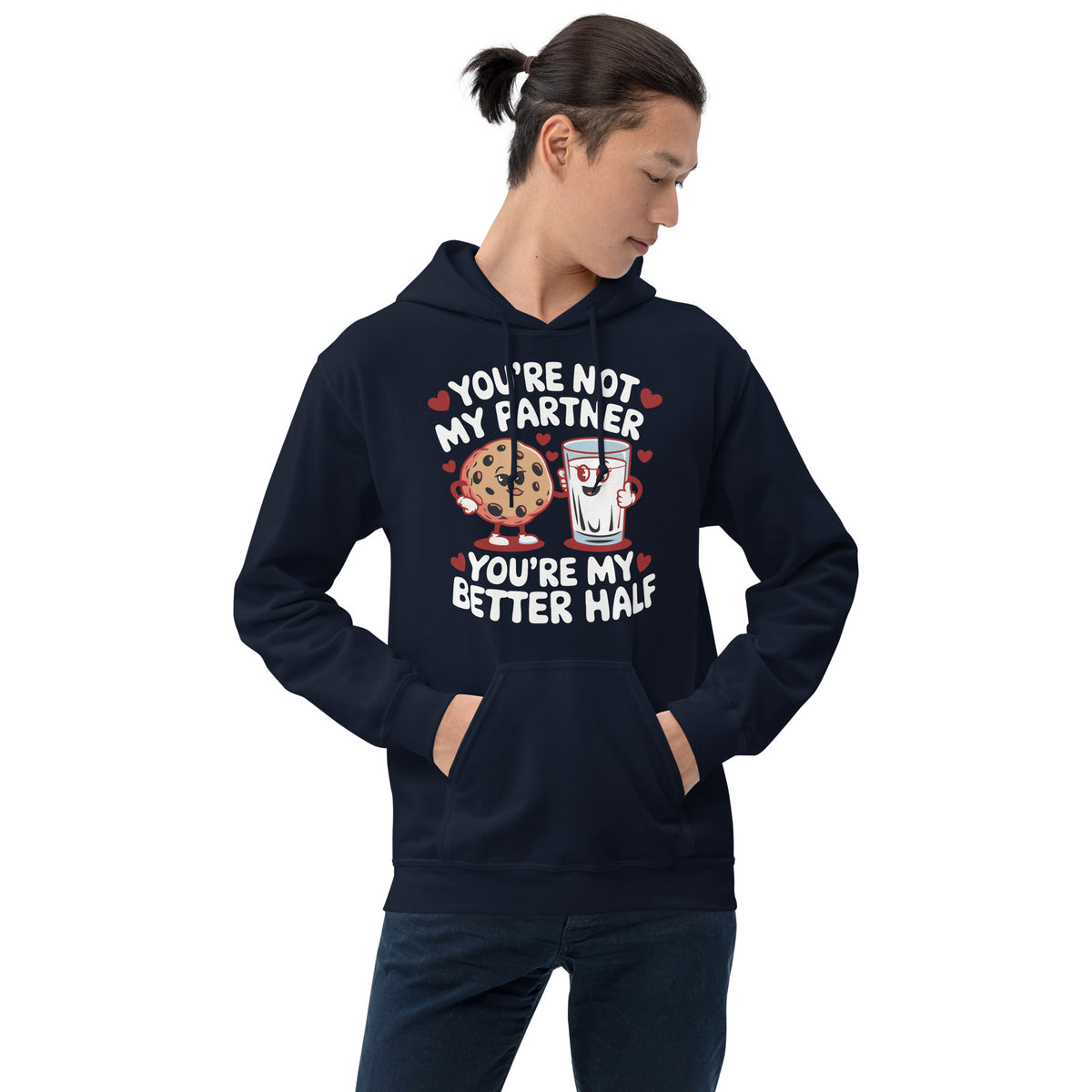 A Cozy Way to Say 'I Love You' - Navy - Hoodies