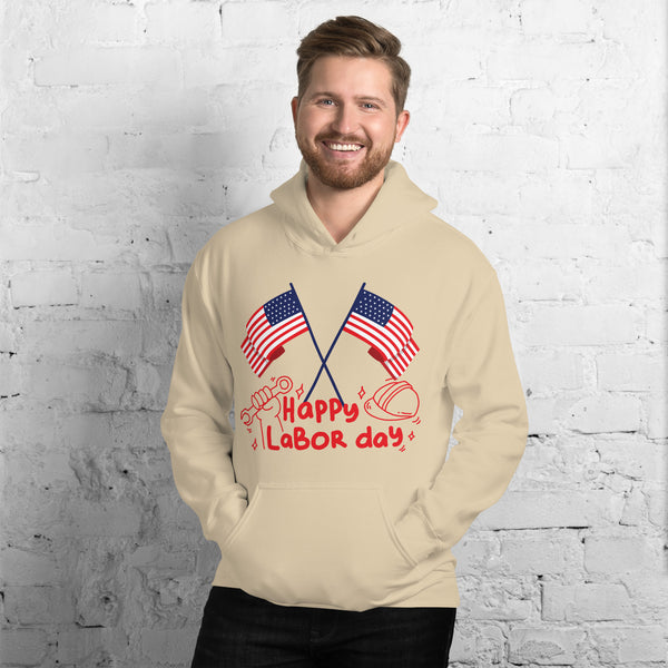 American Pride - Labor Day Cozy Hoodie - Sand - Hoodies