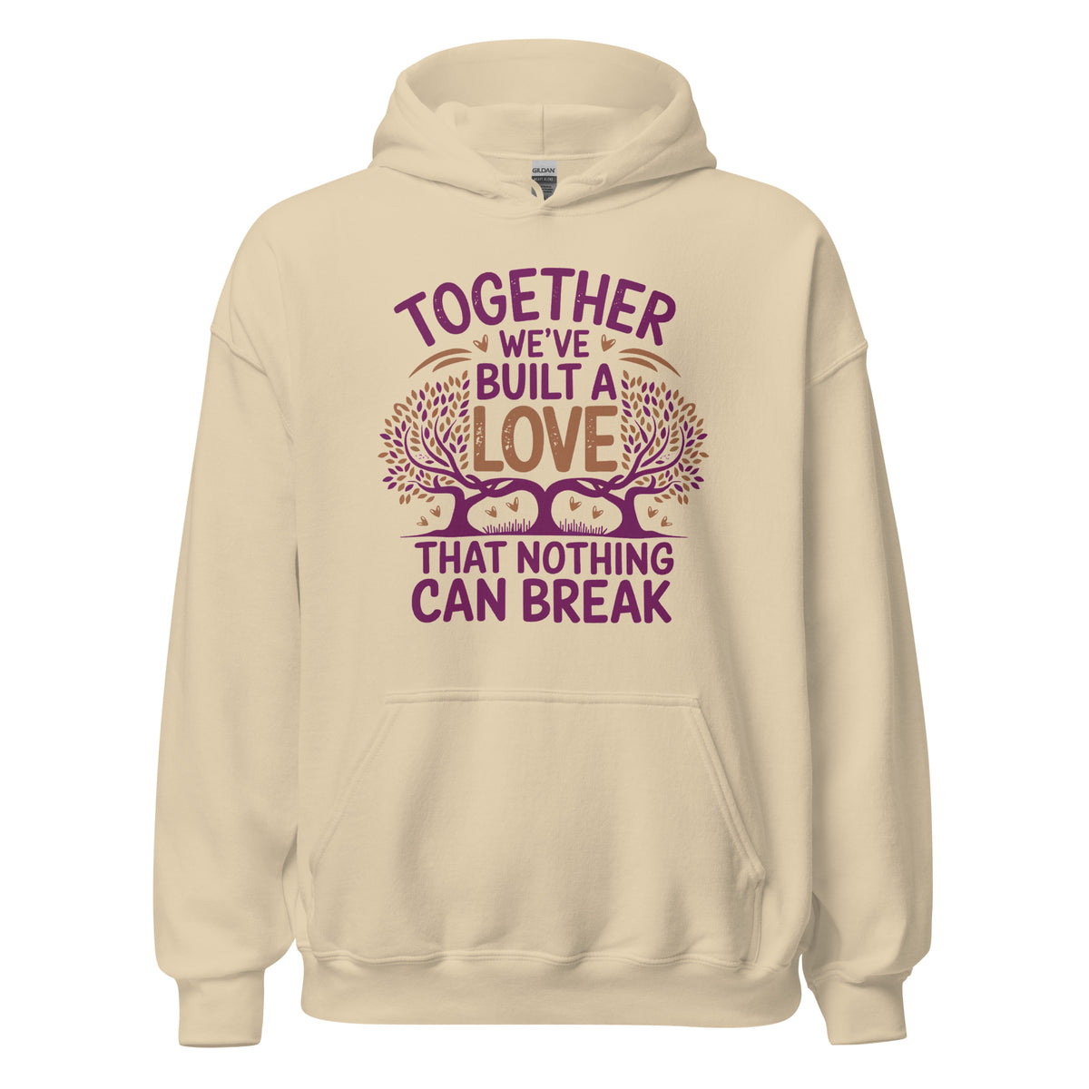 Together Forever - A Love That Stands the Test of Time - Sand - Hoodies