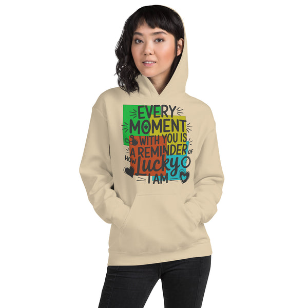 Lucky to Love You – Every Moment Hoodie - Sand - Hoodies