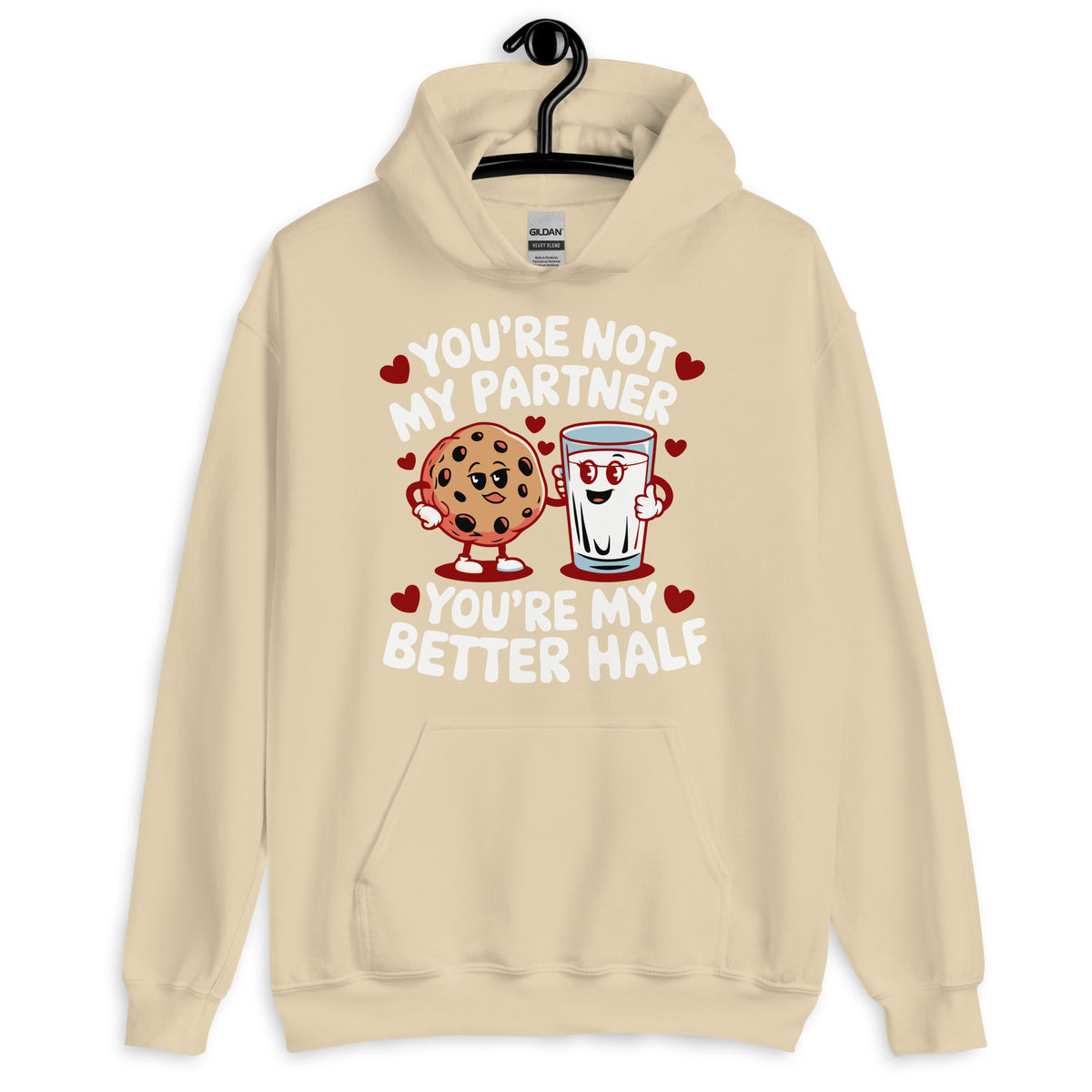 You’re My Better Half – A Fun, Cozy Way to Share the Love - Sand - Hoodies