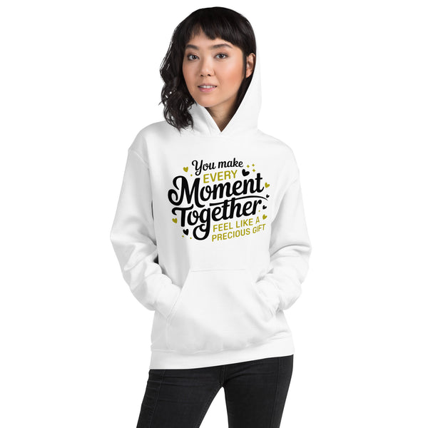 Wrap Her in Love - Every Moment is a Precious Gift - White - Hoodies