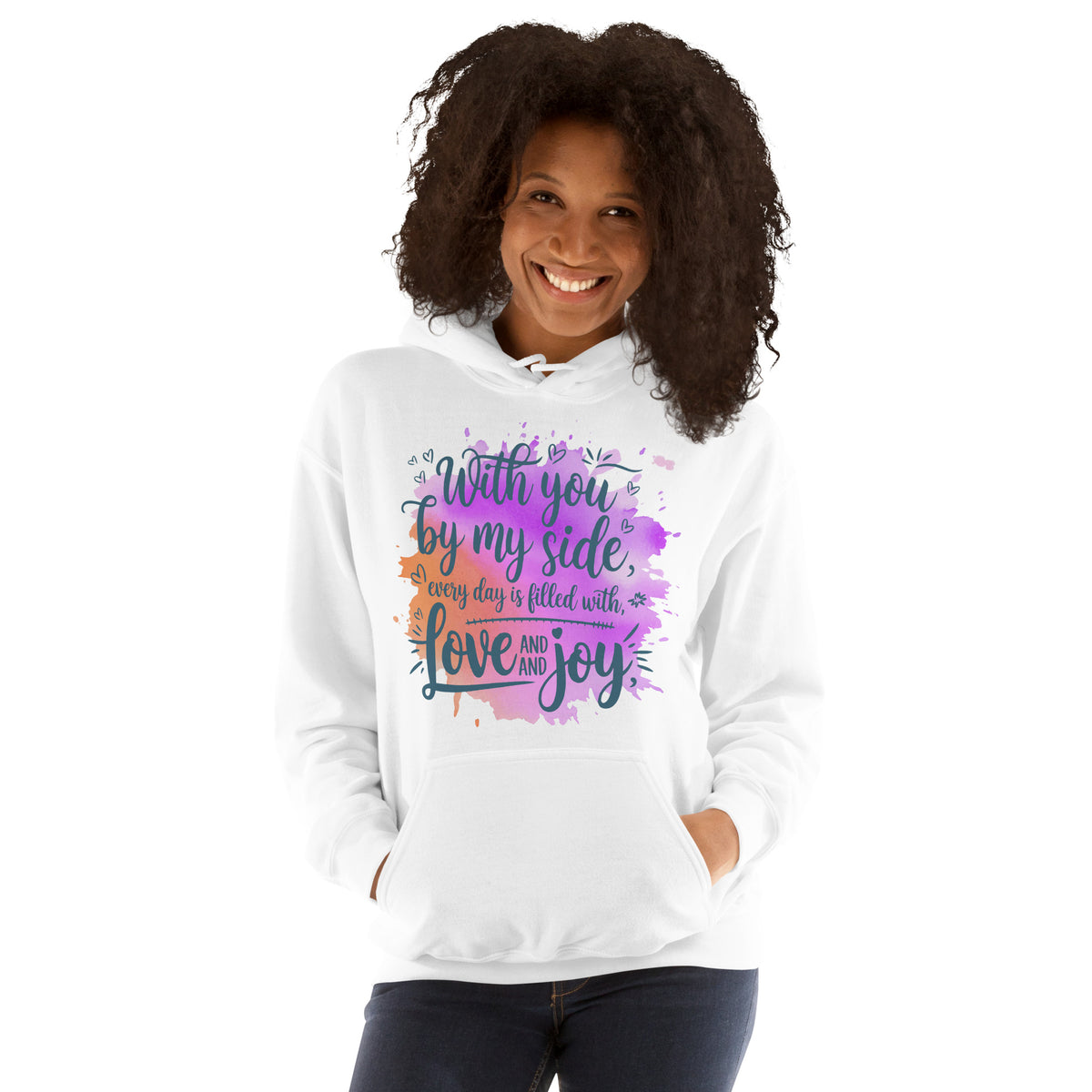 Love, Joy & Forever – A Gift for Your Heart - White - Hoodies