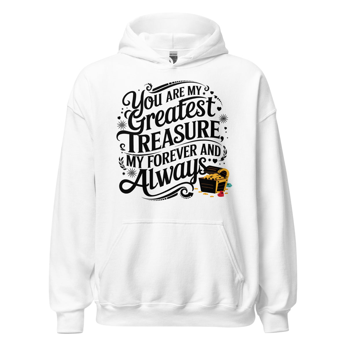 Wrapped in Love - A Treasure Chest of Affection - - Hoodies