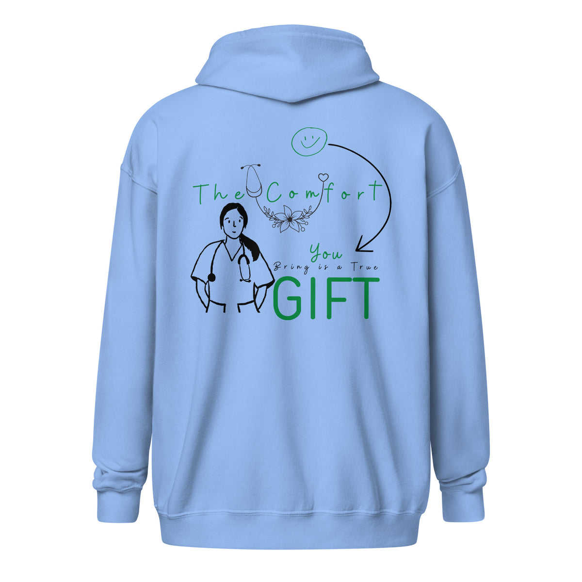 Honoring Nurses - For the Ones Who Save Lives - Carolina Blue - Hoodies