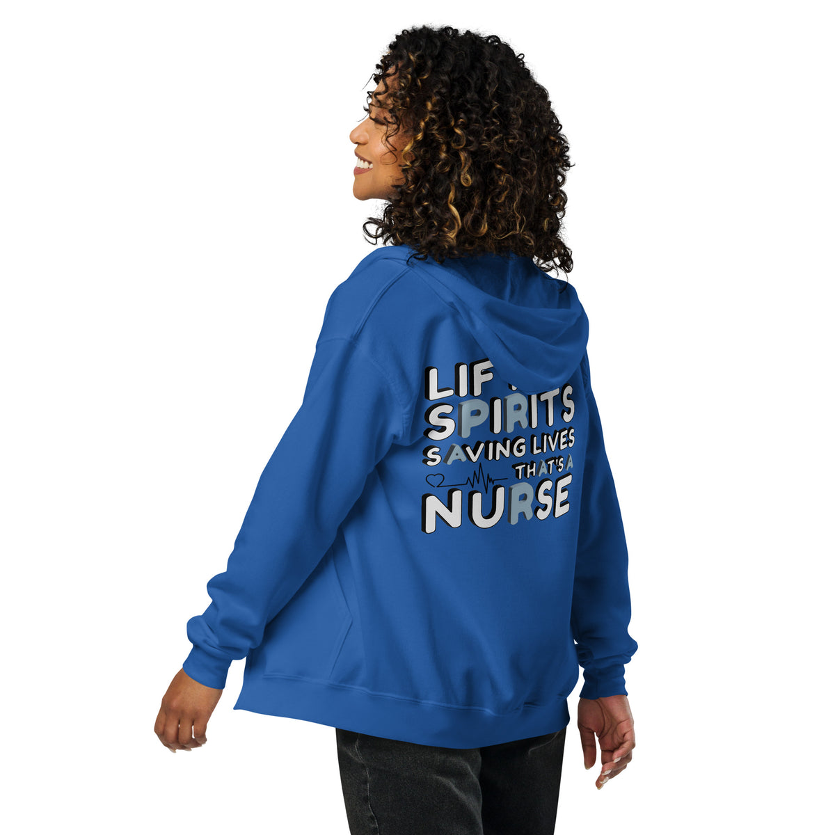 Uplifting & Caring - The Perfect Hoodie for Nurses - - Hoodies