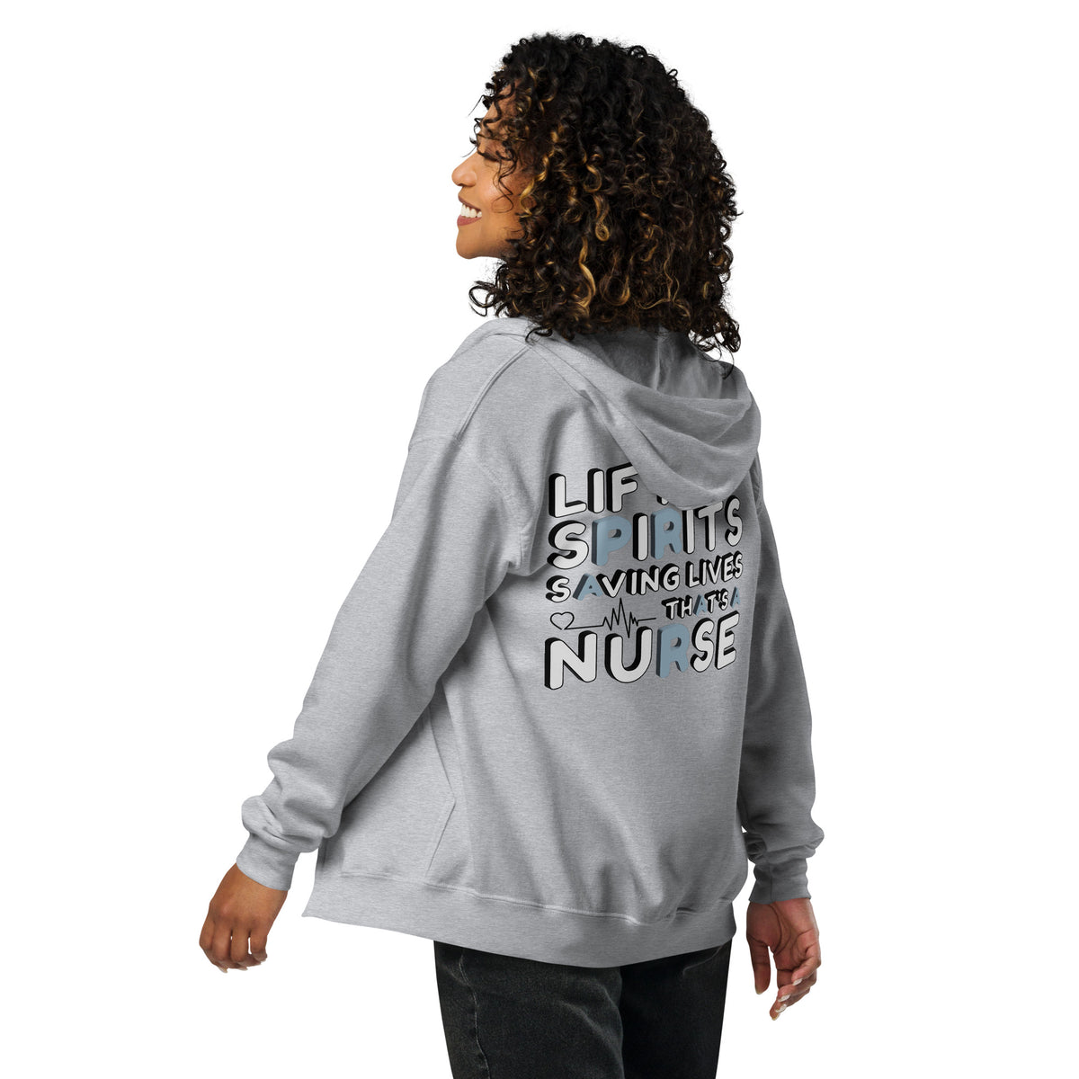 Uplifting & Caring - The Perfect Hoodie for Nurses - - Hoodies