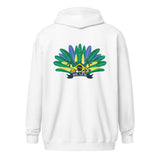 Samba Spirit - Brazilian Flag Zip Hoodie - - Hoodies