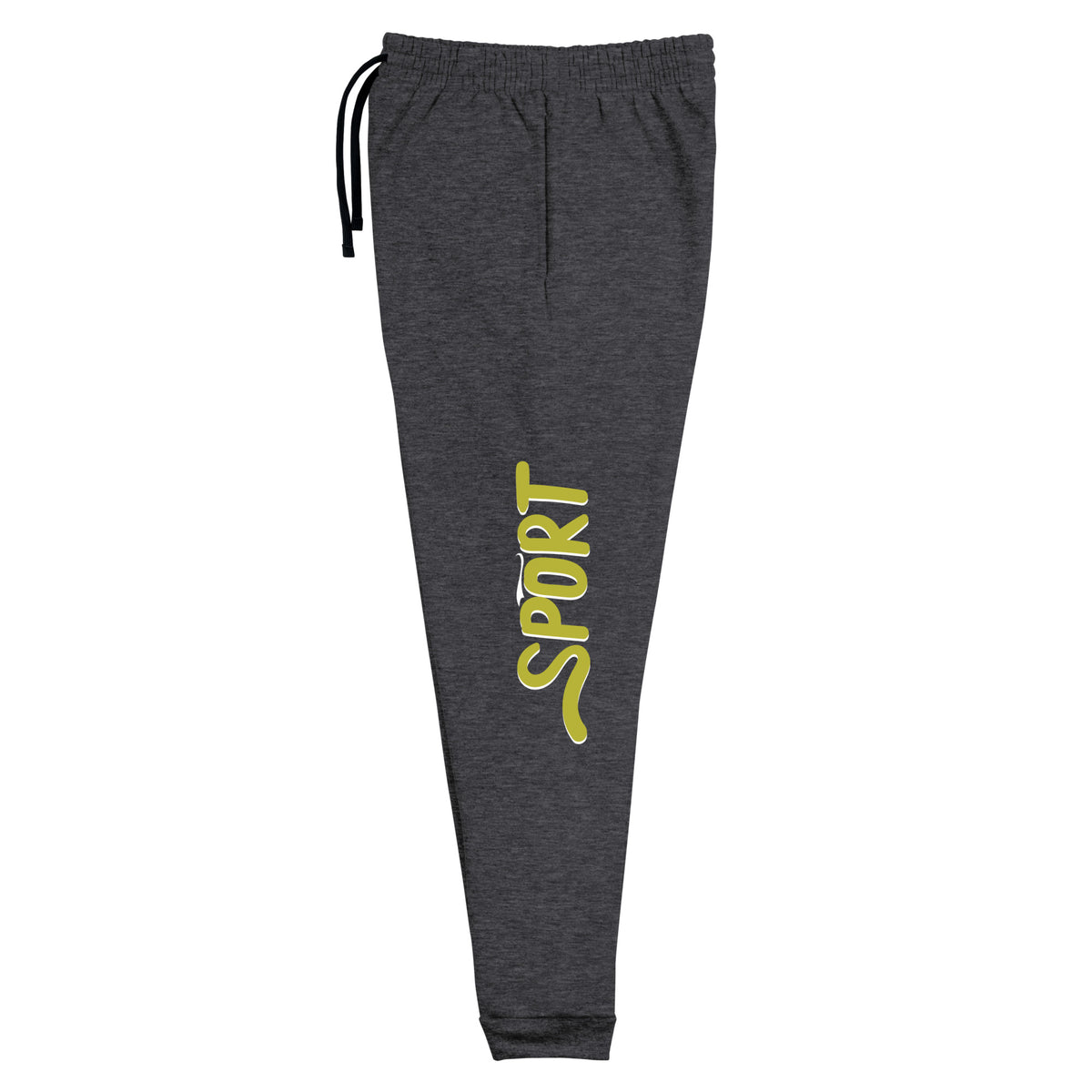 Run in Style - Bold Sport Design Joggers - Black Heather - Joggers