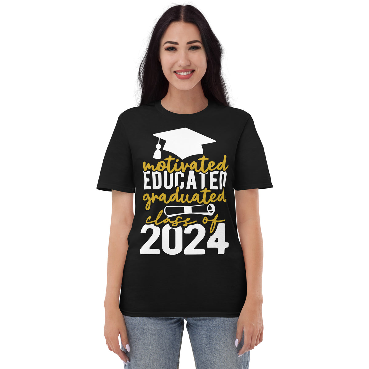 Proud Graduate - Class of 2024 Motivational T-Shirt - -