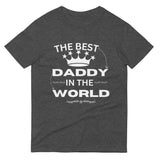 World's Best Dad Tee - A Tribute to Fatherhood - Heather Dark Grey - Print Material