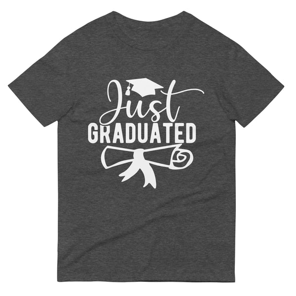 Milestone Achieved - Just Graduated T-Shirt - Heather Dark Grey -