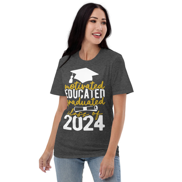 Proud Graduate - Class of 2024 Motivational T-Shirt - -