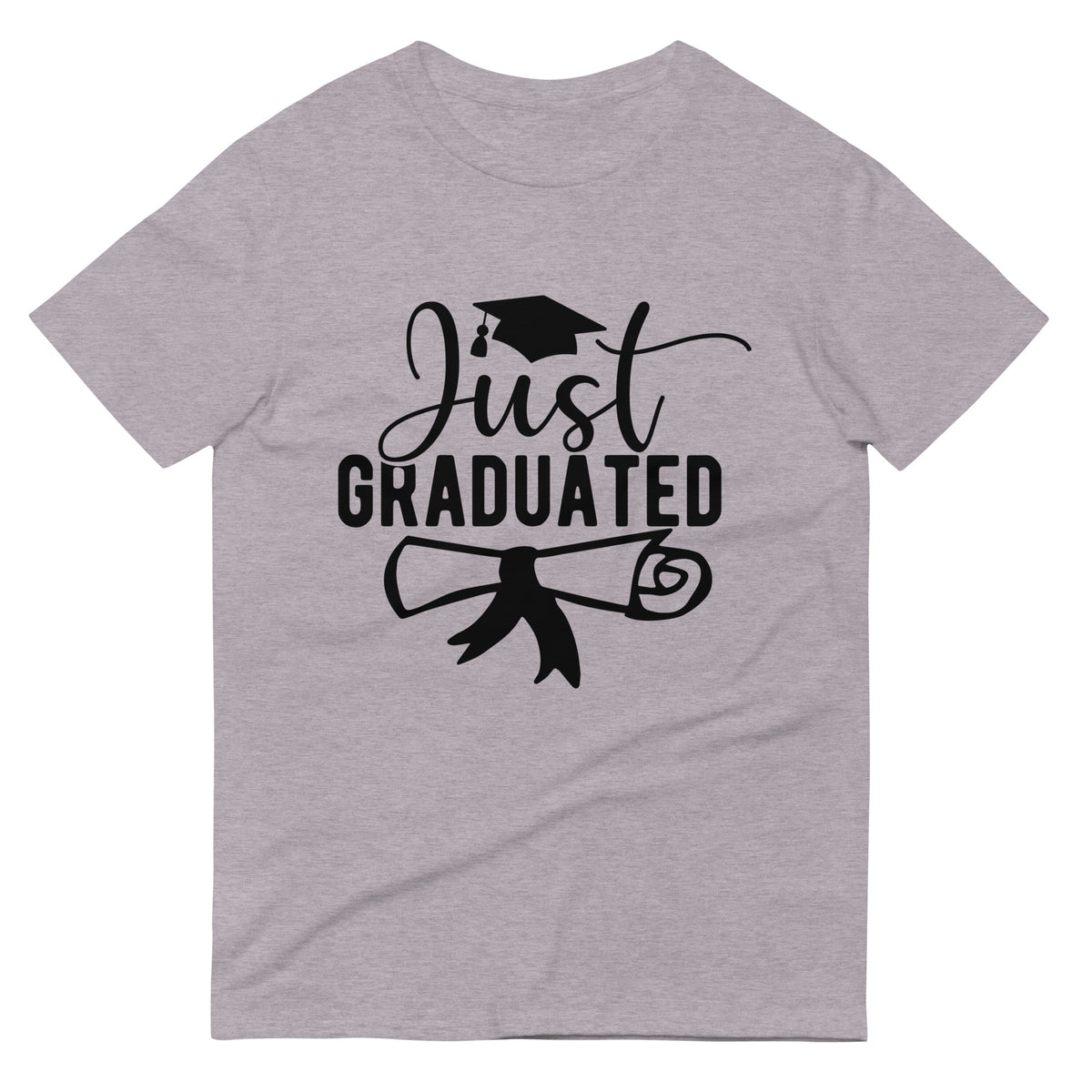 Milestone Achieved - Just Graduated T-Shirt - Heather Grey -