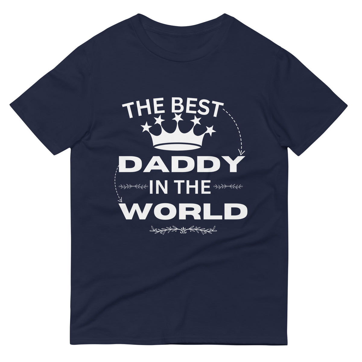 World's Best Dad Tee - A Tribute to Fatherhood - Navy - Print Material