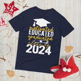 Proud Graduate - Class of 2024 Motivational T-Shirt - Navy -