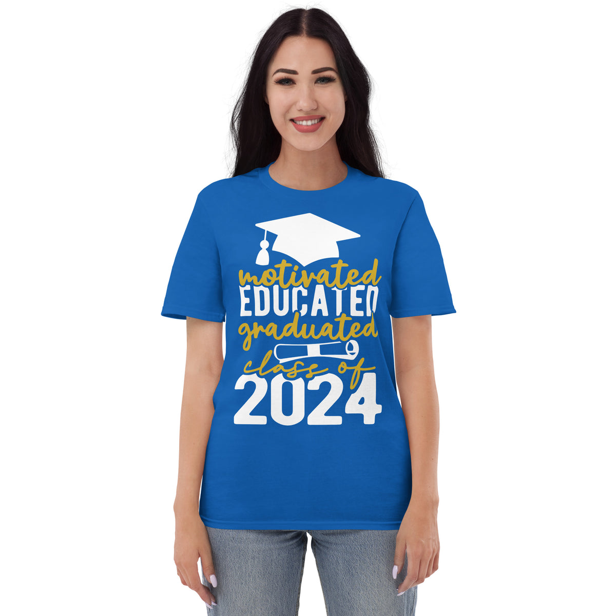 Proud Graduate - Class of 2024 Motivational T-Shirt - -