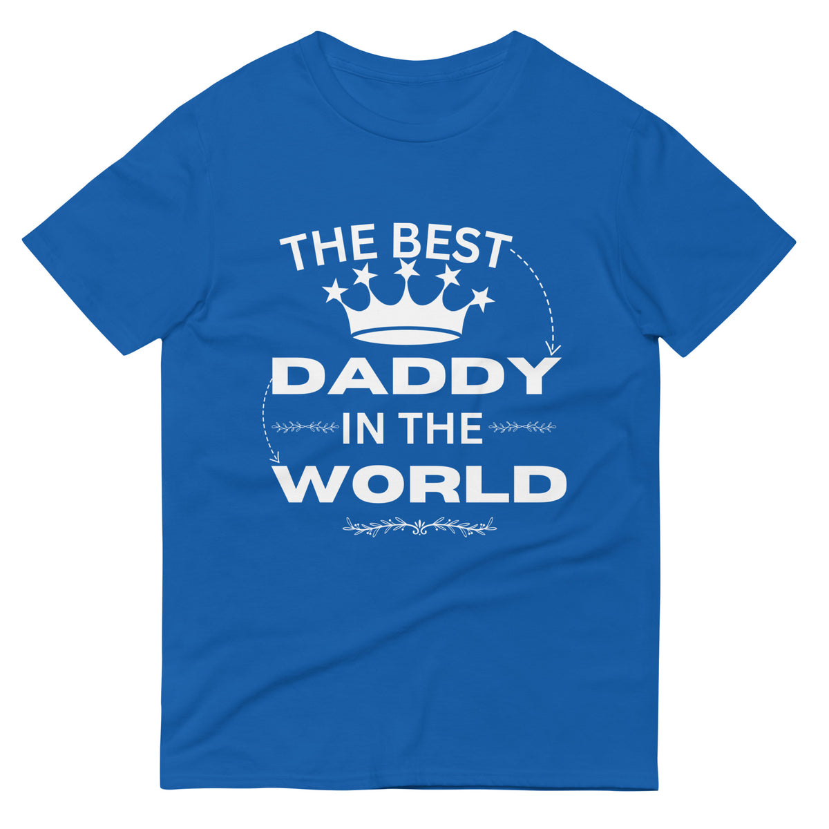 World's Best Dad Tee - A Tribute to Fatherhood - Royal Blue - Print Material