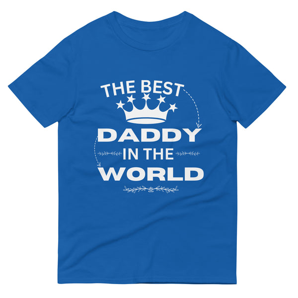 World's Best Dad Tee - A Tribute to Fatherhood - Royal Blue - Print Material