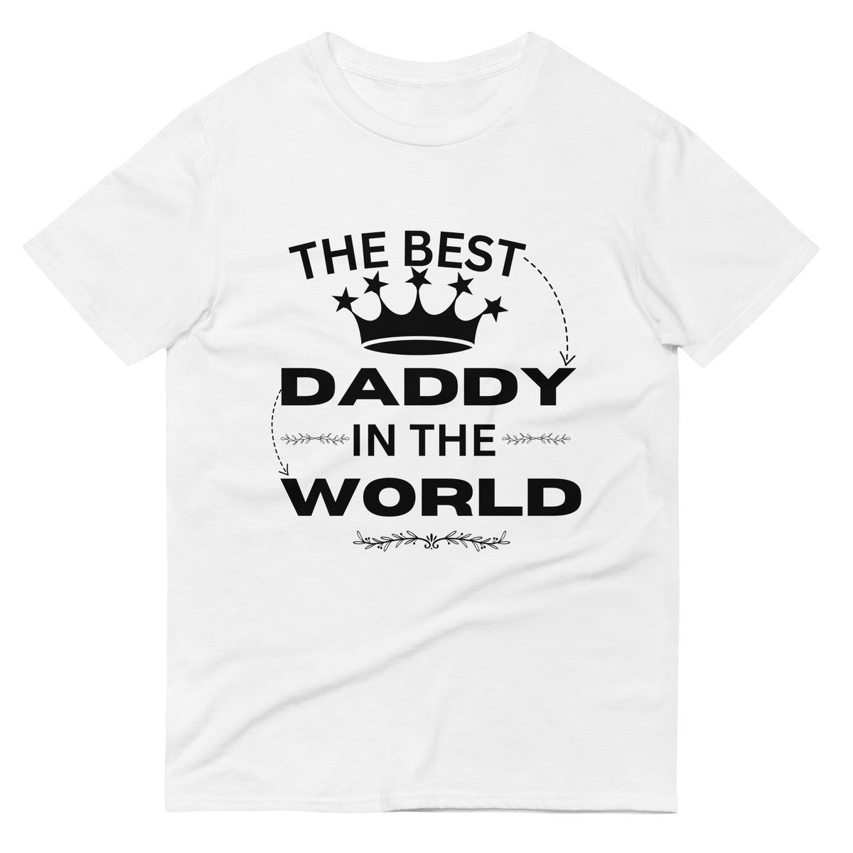 World's Best Dad Tee - A Tribute to Fatherhood - White - Print Material