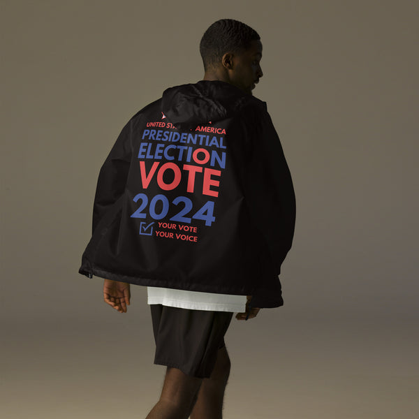 2024 Civic Duty Windbreaker - Your Vote, Your Voice - - Hoodies