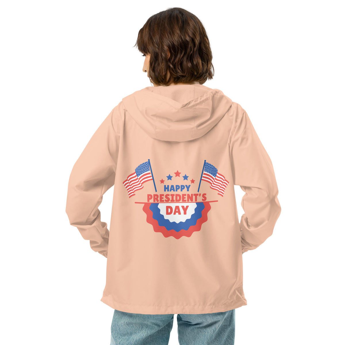 All-American Windbreaker - President's Day Special - Blush White Zipper - Hoodies