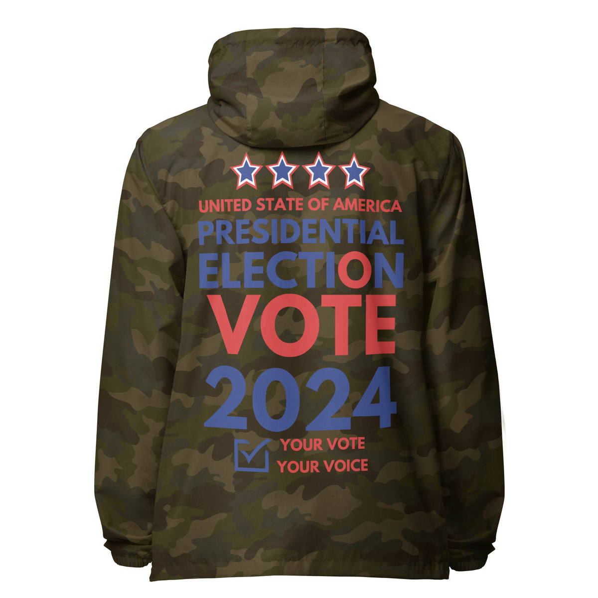 2024 Civic Duty Windbreaker - Your Vote, Your Voice - - Hoodies