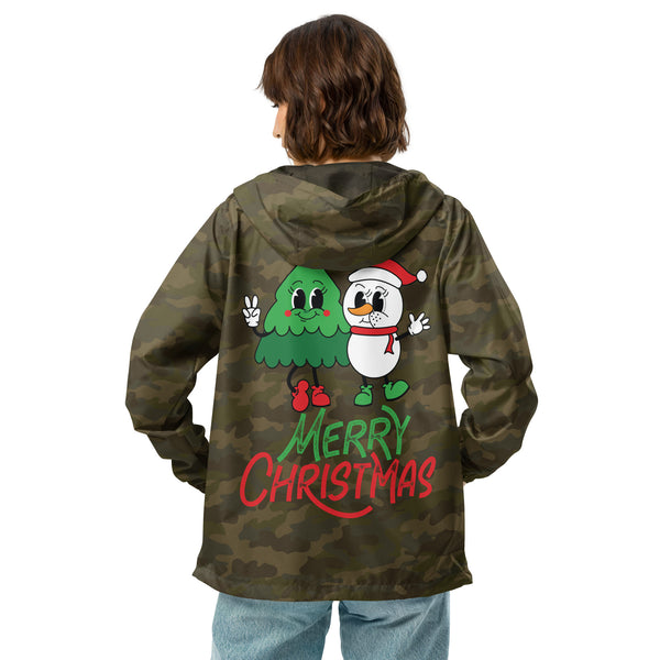 Holiday Harmony - Zip Up Your Christmas Spirit - Forest Camo - Hoodies