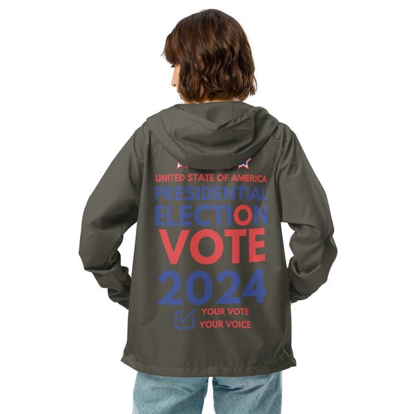 2024 Civic Duty Windbreaker - Your Vote, Your Voice - Graphite - Hoodies